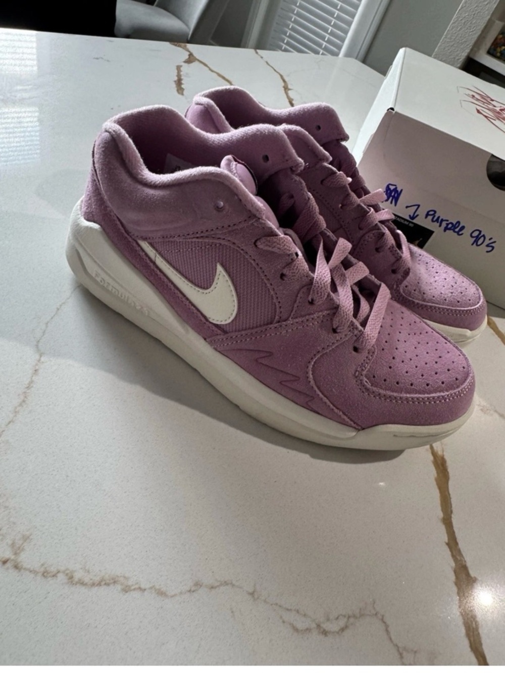 Nike Air Jordan Stadium 90 Low’s - Purple Women's, Pre-owned, Size 7.5